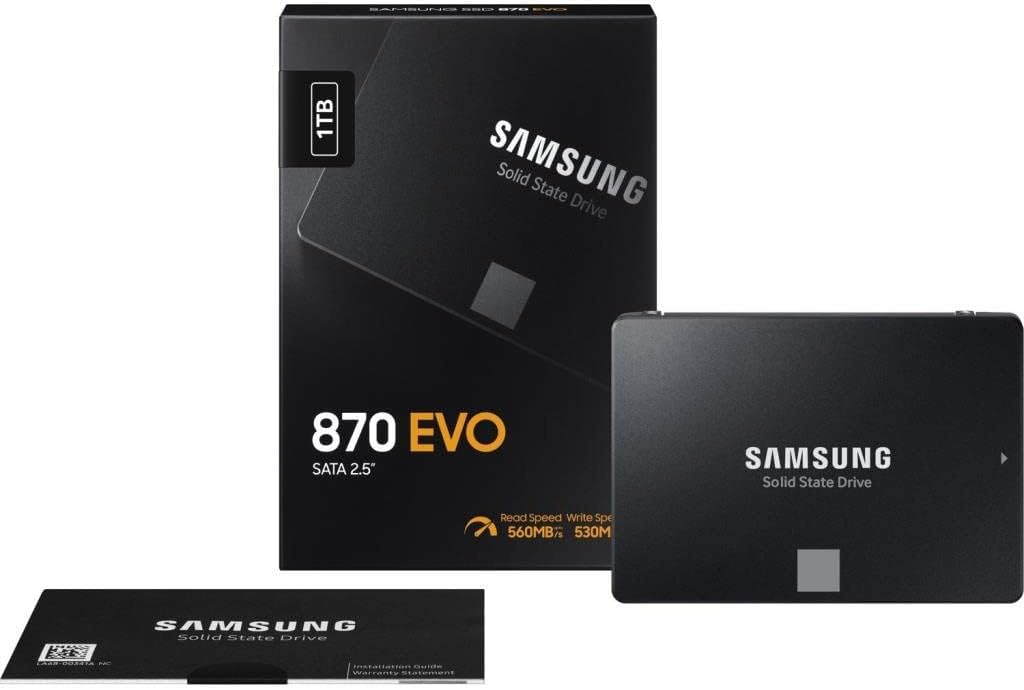 Samsung 870 EVO 1TB SATA 2.5" Internal Solid State Drive (SSD) (MZ-77E1T0)
