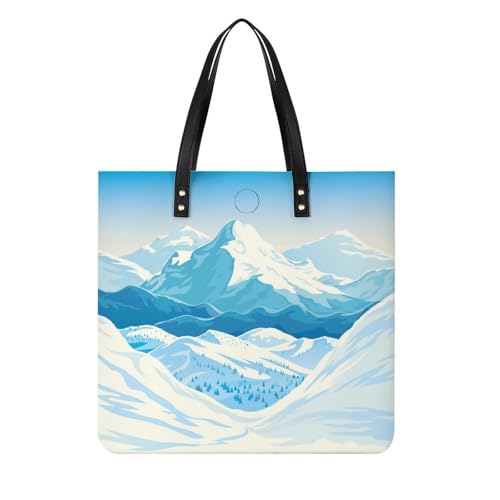 Sac à bandoulière femme Enneigée grand tote bag voyage et shopping