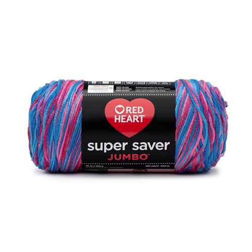 Image of Red Heart Super Saver Jumbo Yarn, Bonbon Print