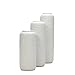 Hosley Set of 3 White Ceramic Honeycomb Vase Tall 12 Inch Medium 10 Inch Short 8 Inch High Each. Ideal Gift for Wedding Special Occasion Dried Floral Arrangements Home Office Spa O4