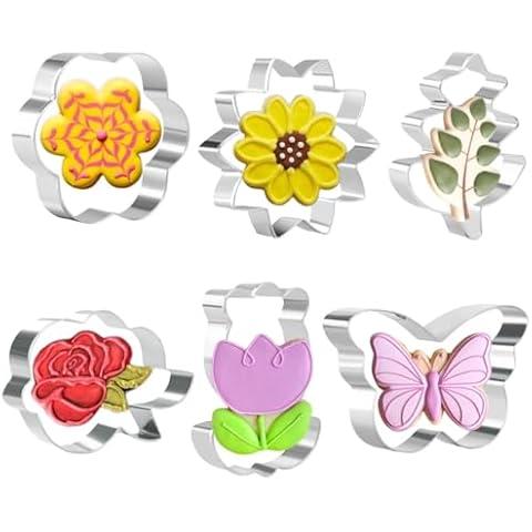Crethink 6-Piece Spring Cookie Cutters Set Cover