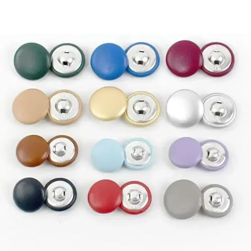 Botones de bolsa de 15mm para costura de ropa y accesorios de abrigo 7