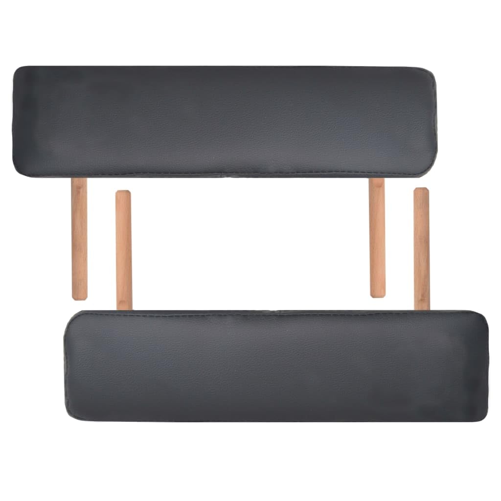 Genérico Camilla de Masaje y Taburete Plegable 3 Zonas 10 cm Negro,Salud y Belleza,Cuidado Personal,Masaje y relajación,Mesas de masaje-110157