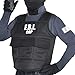 Kid's F.B.I. Cop Costume Kit - Small, Black - 1 Set