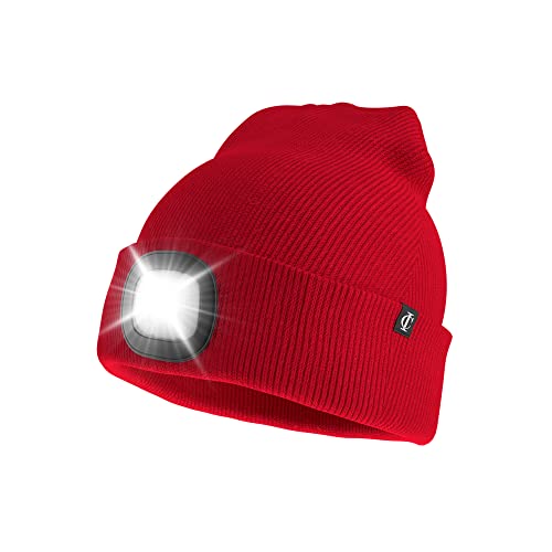 Gorro con luz LED para running nocturno, camping y ciclismo invernal unisex