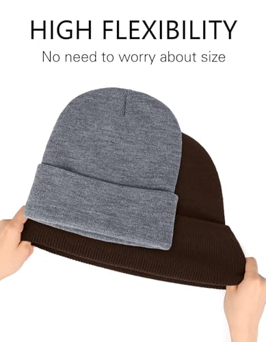 Image of Bigfoot Beanie for Men - Sasquatch Hat Winter Knit Cuffed Beanie for Women - Bigfoot Gifts for Christmas & New Year