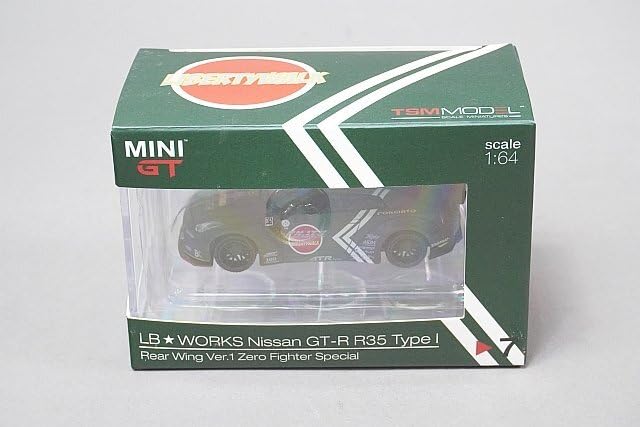 MINIGT LBWORKS GT-R R35 1/64 ゼロファイター Amazon | MINI GT ミニGT 1/64 LB☆WORKS GT-R R35 タイプI リヤ