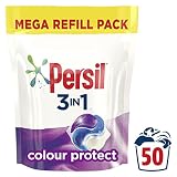 Persil Kolorowe kapsułki do prania 3 w 1, kapsułki, kapsułki, opakowanie uzupełniające (50 prań) Dostawa do 2 miesięcy Utrzymuje żywe kolory, doskonałe usuwanie plam na bazie roślin z komfortową