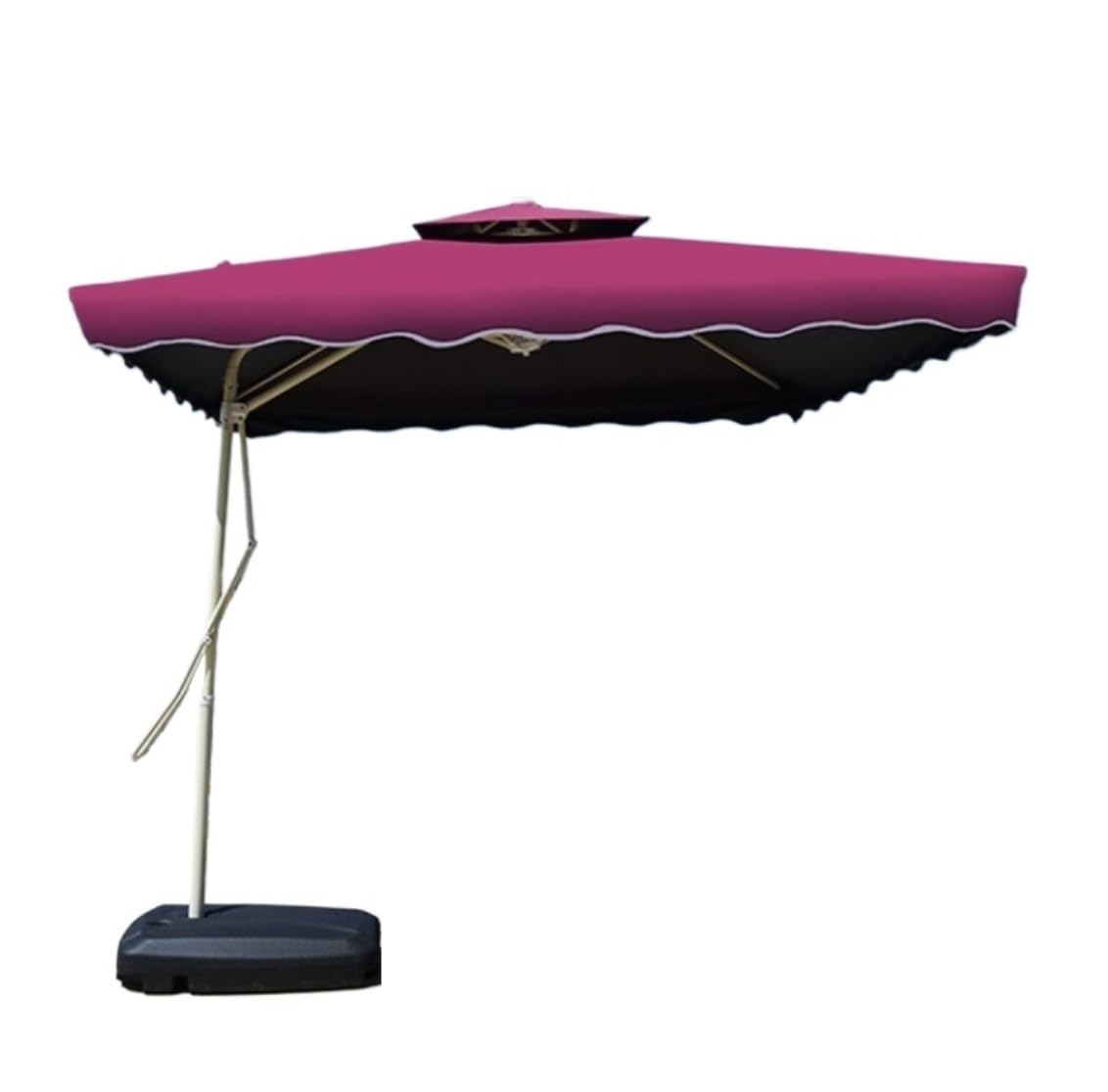 Nowoczesny Parasol Ogrodowy Parasol Ogrodowy 7,2FT Ze Stali Z Podstawą Wtryskiem Wody Zewnętrzny Rynkowy Balkon Plażowy