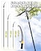 BlumeTrec 3.3m Pole Saw with Adjustable Length for Tree Trimming, Lightweight Steel Manual Pruning Saw, Long Reach Extendable Branch Cutter Pole Pruner for Yard, Garden, Patio and Forestry Use