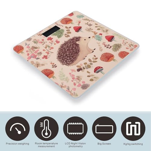 Báscula digital Lovely Hedgehog para peso corporal miniatura 3