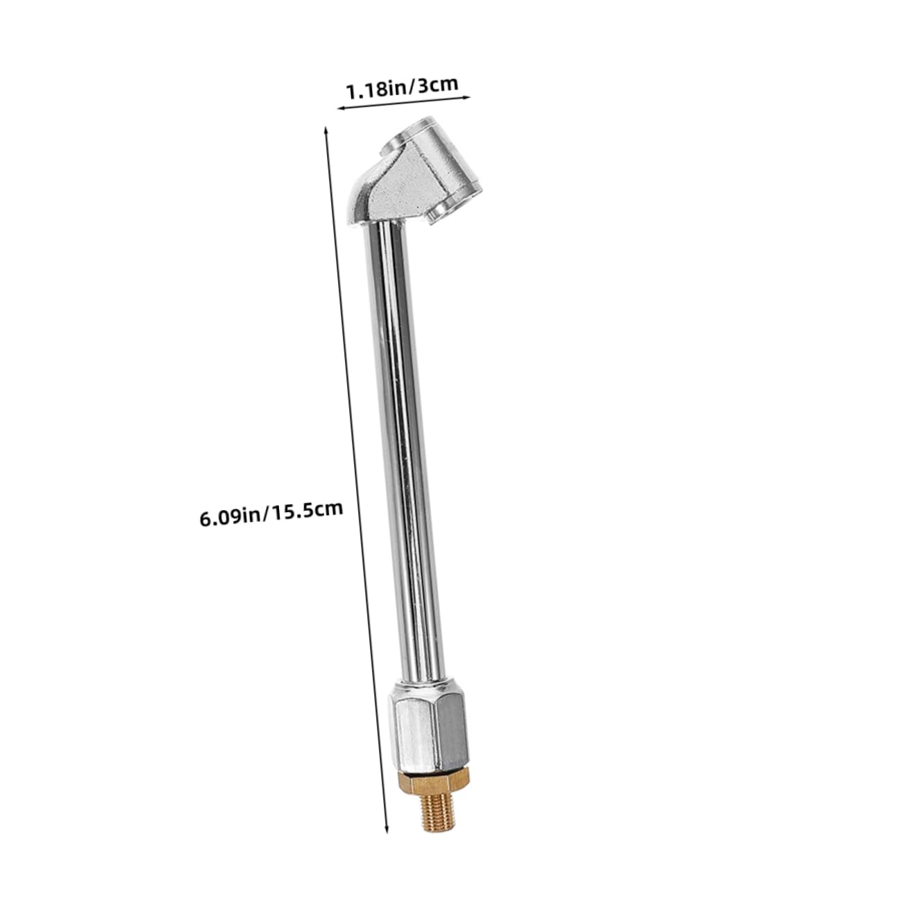 PLAFOPE Tire Inflator Air Chuck Adapter Universal Fitment with Extension Chuck Nozzle for Cars Bikes Motorcycles