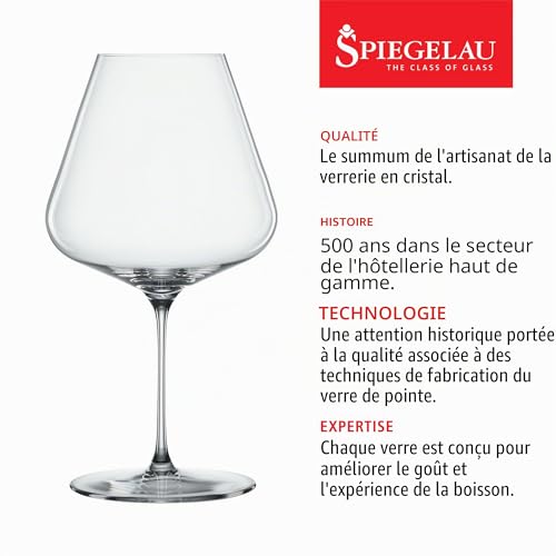 Spiegelau Definition Lot de 2 verres à vin bordeaux en cristal sans plomb fabriqués en Europe Passe au lave-vaisselle 963,9 g – vue 2