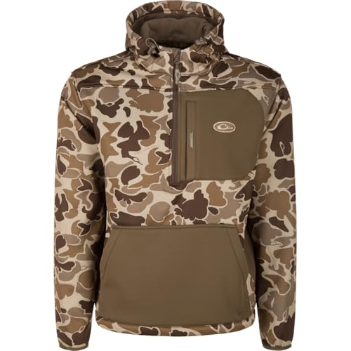 Drake MST Endurance Hoodie w/Kangaroo Pouch Old School Timber Large