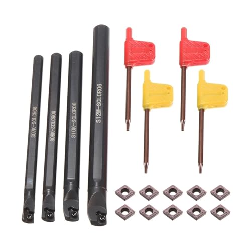 Set de herramientas para torneado con portaherramientas y insertos miniatura 1