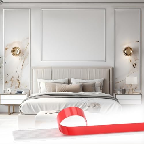 Amazon.com: Pangda Bedroom Peel and Stick Wall Trim Molding Kit Flat ...