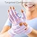 FREETOO All-Around Compression Arthritis Gloves for Women for Pain, Carpal Tunnel Relief Gloves for Men, Hand Compression Gloves for Crocheting, Rheumatoid Arthritis. Purple S