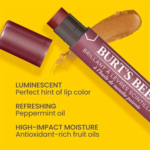 Burt's Bees Lip Colour Gift Set, 3 Lip Shimmers in Peony, Watermelon and Fig Shades, Petal Kisses, 3 x 2.6 g - Image 2