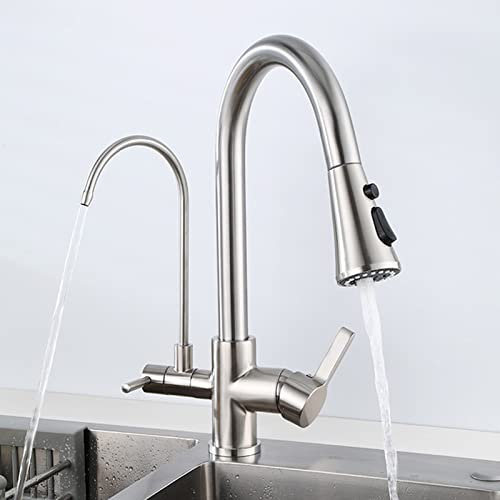 Mitigeur de cuisine 3 voies télescopique avec option eau potable intégrée - 2