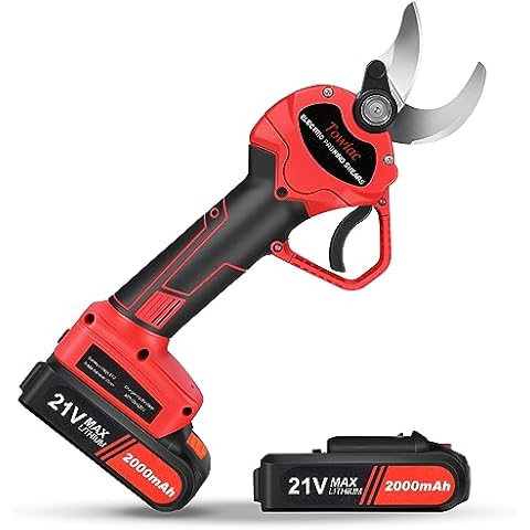 Electric Pruning Shears，Professional Cordless Tree Branch Pruner with 2PCS Lithium Battery and Matching Tools，30mm (1.2″) Cutting Diameter Cover