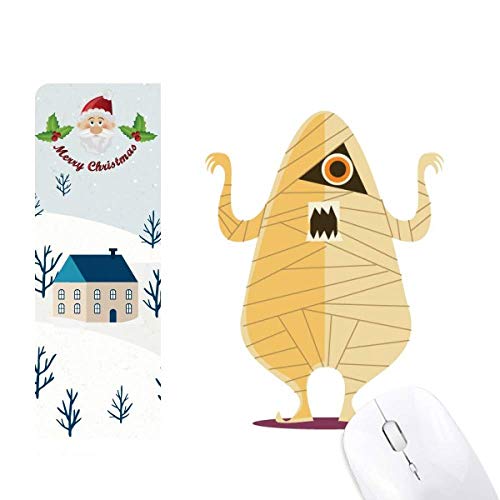 Tapis de souris Halloween fantôme heureux pour décor de maison et cadeau