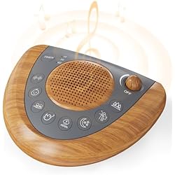 Sleep Sound Machine, Portable Battery Powered Noise Machine with 36 Soothing Sounds, USB Charger, Auto-Off Timer, Adjustable Volume, Headphone Jack for Baby, Kid, Adult