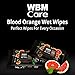 Wet Wipes, Convenient & Blood Orange Scented, Flip Top Dispenser, For All Skin Types, On-The-Go Cleanliness, Wipes, 20 Sheets (Pack of 48)