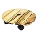 Avera Plant Caddy, Round Wood Planter Stand