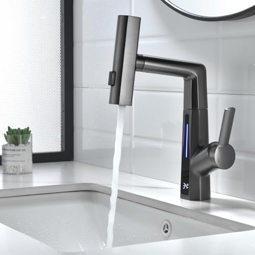 Robinet cascade pour salle de bain moderne or brossé qui transforme votre routine matinale