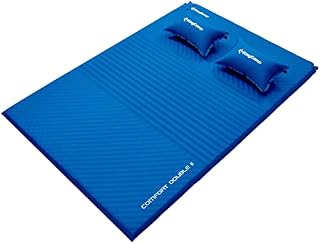 KingCamp Self Inflating Camping Mat Double Self-inflating Pads Inflatable Air Bed Roll up Mattress Lightweight Wide Sleeping Pad with 2 Pillows for Camping Hiking Outdoor Indoor 198 x 130 cm
