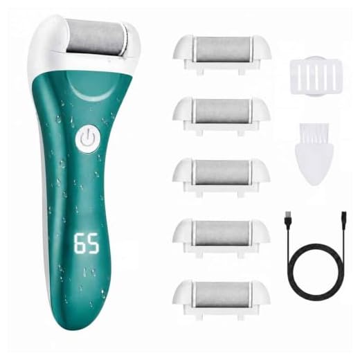 Callus Remover for Feet, Nicebirdie Electric Foot File Callus Removers Rechargeable Waterproof Pedicure Tools Foot Scrubber Shaver Feet Care Tool for Cracked Heels Dead Skin （Blue）