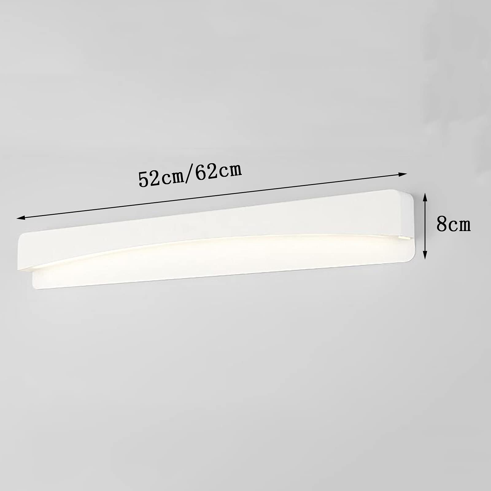 Kosmetik Beleuchtung Kosmetikspiegel Licht, Badezimmer Make-up Licht, Wasserdichte LED Badspiegel mit Lichter, Wand Stirnlampe, Neutrallicht Badezimmer Lichter, 52