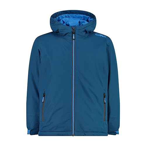 CMP - Chaqueta infantil con capucha fija, Gasolina, 152