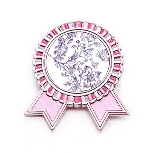 Broche rose idée cadeau femme motif lilas vintage taille M