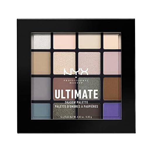 NYX PROFESSIONAL MAKEUP Ultimate Shadow Palette, Eyeshadow Palette - Cool Neutrals