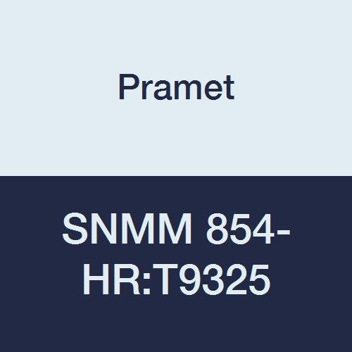 SNMM 854-HR:T9325 Carbide Indexable Turning Insert, Steel (P25), Single Sided Negative, Heavy Roughing, 1.00" I.C., 5/16" Thick, CVD,DOC=.197"-.551", 90 Degree Square, Black (Pack of 10)