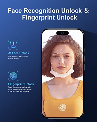 Wv Leisuremaster A14 Pro Max 5G Unlocked Smartphone - 6Gb+128Gb Fully Unlocked Cell Phone For Android 11, 7.3" , 7300Mah, 50Mp+108Mp Dual Camera（Black） #TOP3