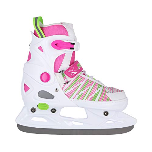 Nils Extreme NH2255 Schlittschuhe Eislaufschuhe Eishockey größenverstellbar weiß
