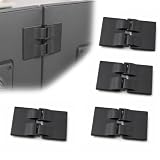 Monitor Alignment Connectors, Adhesive Screen Hinge Clips Desk Setup,8