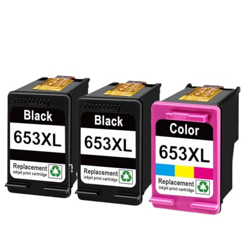 Encre 653XL noire haute capacité pour l'imprimante DeskJet 1275 longue durée