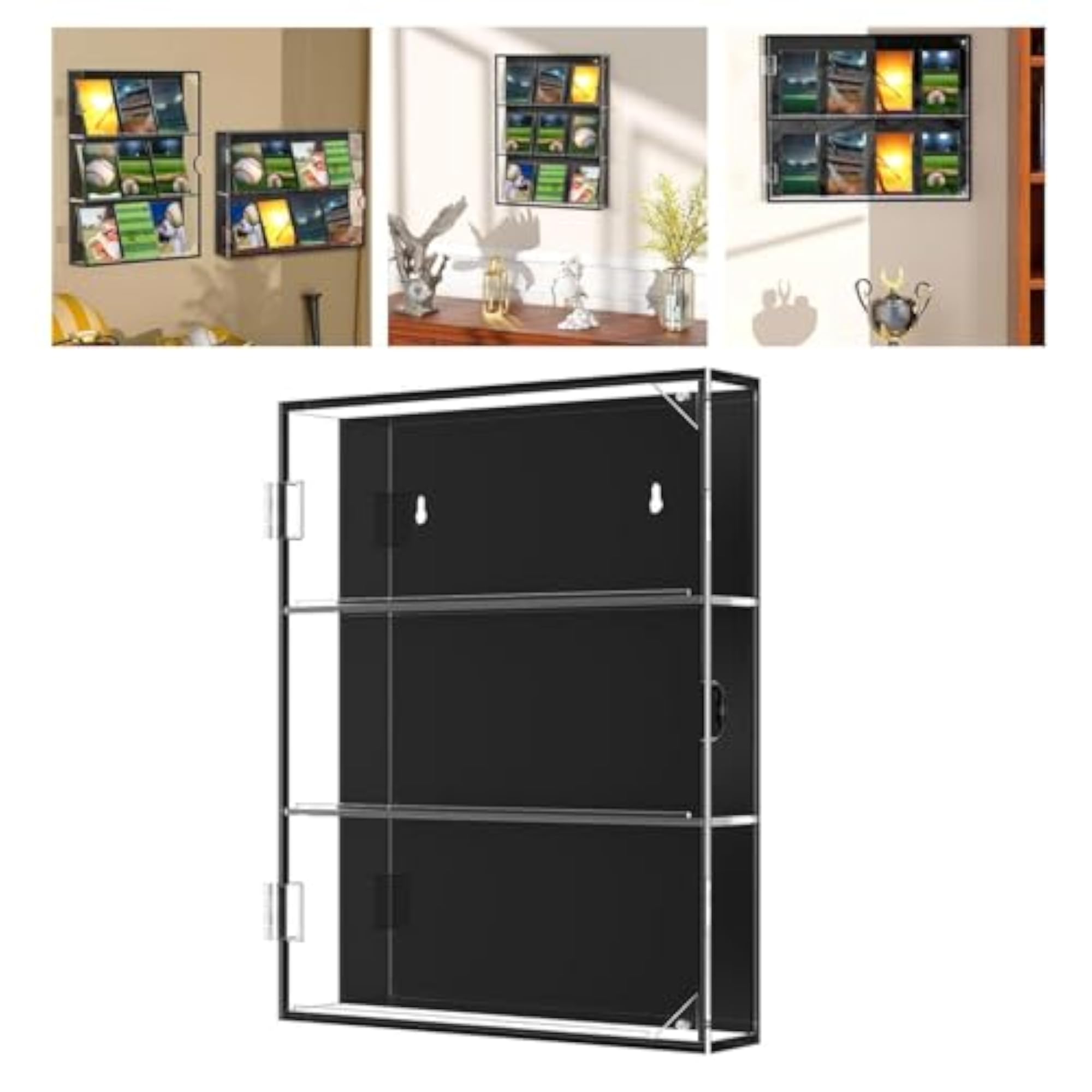 Baseball Card Display Cabinet with Clear View