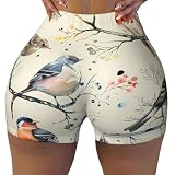 Supporto a vita alta: i pantaloncini da allenamento da donna a vita alta offrono un delicato controllo della pancia e una vestibilità sicura intorno alla vita; questi pantaloncini da allenamento da donna aiutano a levigare la silhouette e rimanere in posizione durante lo yoga, le sessioni di palestra o le attività quotidiane senza rotolare giù