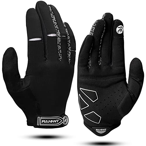 Rahhint Cycling Gloves Full Finger Bike Gloves MTB Gloves Touchscreen with Anti-slip Shock-Absorbing Pad Mountain Bike Road Cycling Gloves for Men Women