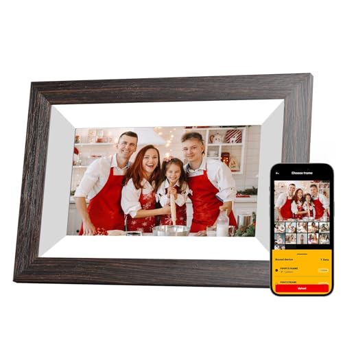 Kodak Cornice Digitale Wifi Cornice Foto Digitale, 7 Pollici Hd Ips Touchscreen, Legno Cornici Elettronica Con 32Gb Di Memoria, Portafoto Digitale Con