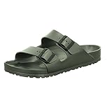 Birkenstock Herren Arizona Eva Pantoletten, Grau (Metallic Anthracite), 44 EU