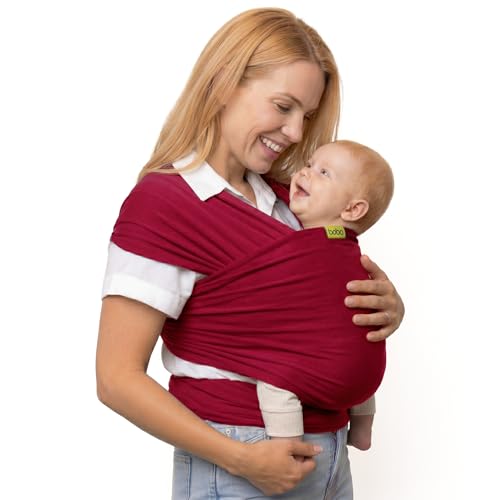 Boba Baby Wrap Carrier - Newborn to Toddler Sling (Sangria)