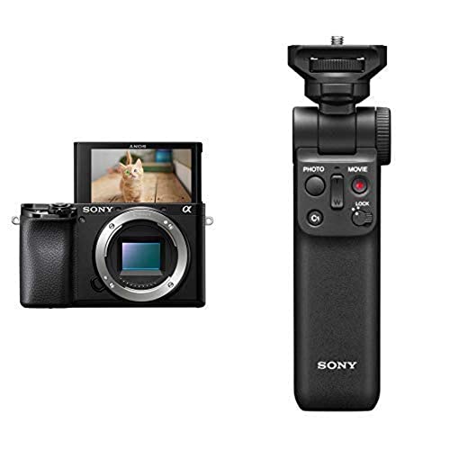 Sony Alpha 6100 Mirrorless APS-C Camera with GP-VPT2BT Handgrip, Black