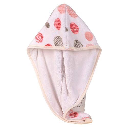 Minkissy Cabelo Toalha De Secagem Rápida Velo Coral Banho Cabelo Toalha De Microfibra de Cabelo Toal