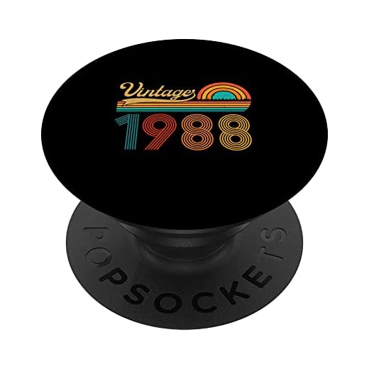 Regalo de 35 cumpleaños 35 años hombres mujeres retro vintage 1988 PopSockets PopGrip Intercambiable