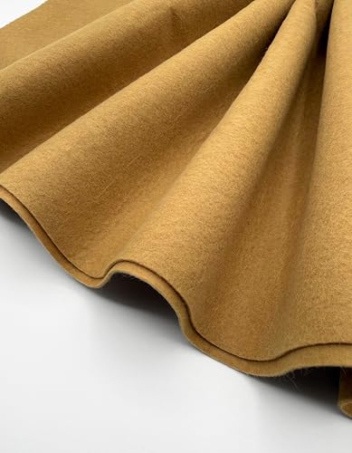 EOVEA - Acrylic Felt Fabric by The Yard - Soft and Durable 72" Wide & 1.6mm Thick Felt Sheets for DIY Crafts, Sewing, Upholstery, Cushion, Padding, Costumes(Camel, 2 Yards)
